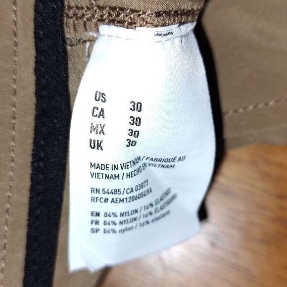 American Eagle active flex dark khaki shorts  Sz 30 - Picture 4 of 4